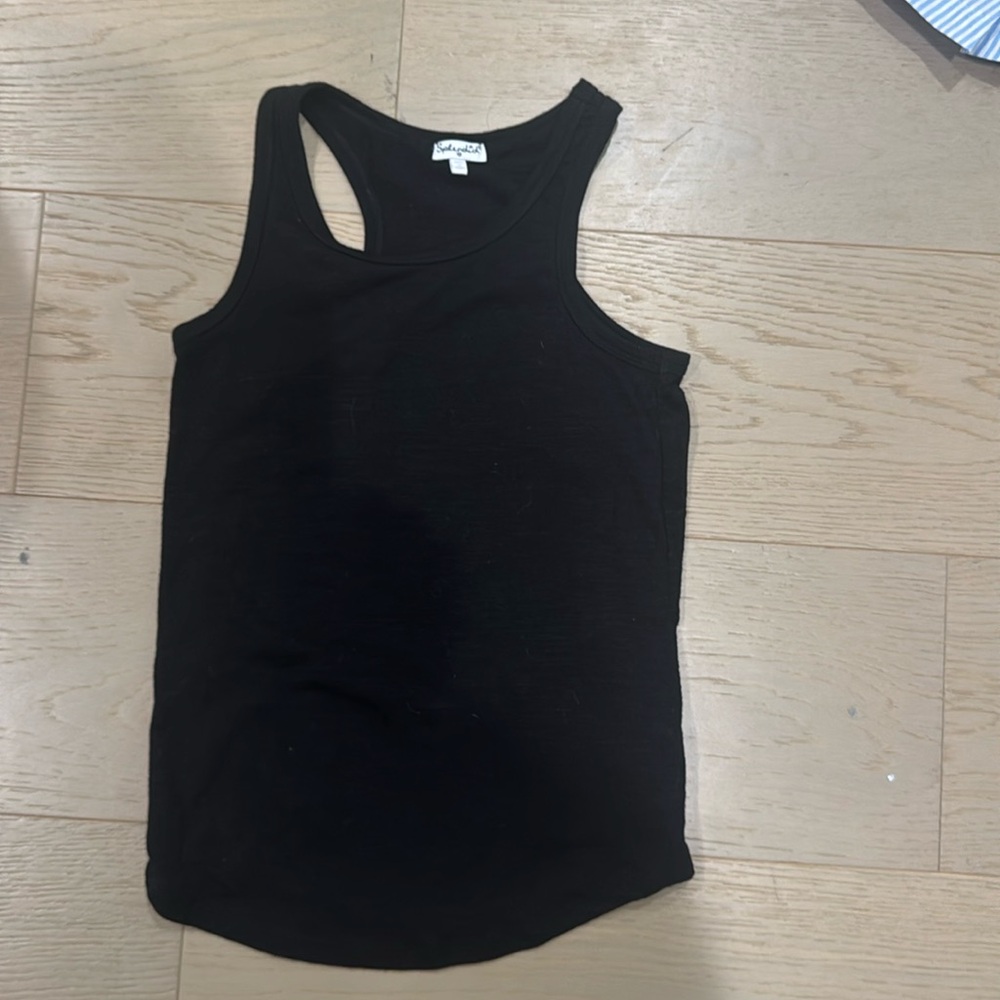 Splendid Girls Black Tank Top Size 10